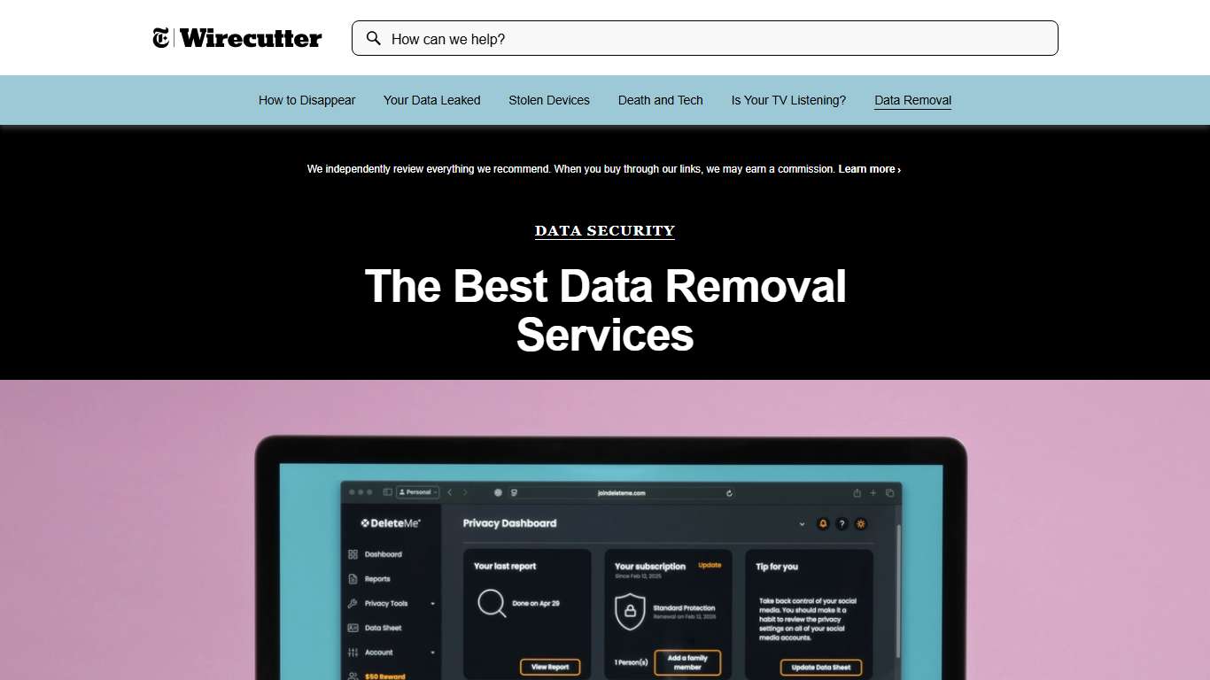 The Best Data Removal Services of 2026 | Wirecutter